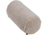 Nackenrolle DONE. "Cloud", grau (taupe), B:22cm H:10cm L:50cm, Polyester, Funktionskissen, Nackenrolle, Skandinavisch glamourös