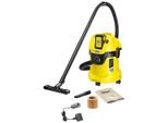 KÄRCHER Nass-Trocken-Akkusauger "WD 3 Battery Set", gelb, B:34cm H:50,3cm T:38,8cm, Akkusauger, inkl. 36 V/2,5 Ah Akku und Ladegerät