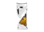 Kettenanhänger OSTSEE-SCHMUCK "Ostsee-Schmuck Anhänger Gleiter-Ingebrit", weiß, Schmuckanhänger, Damen, 23 x 10mm, Silber 925 (Sterlingsilber), 3,2 g, Kettenanhänger