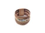 Armband "Iraya", Damen, Gr. Leder, beige, COLLEZIONE ALESSANDRO, Armbänder Armband