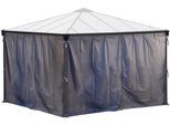 Pavillonseitenteil PALRAM - CANOPIA "Milano", grau, B:360cm, Polyester, Pavillonseitenteile