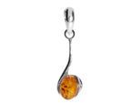 Kettenanhänger OSTSEE-SCHMUCK "Ostsee-Schmuck Anhänger Lennja klein Anhänger Lennja klein", weiß, Schmuckanhänger, Damen, 29 x 9mm, Silber 925 (Sterlingsilber), 1,1 g, Kettenanhänger