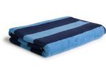 Handtücher MÖVE "Block Streifen", blau (deep sea, cor), B:80cm L:150cm, Walkfrottier, Obermaterial: 100% Baumwolle, Handtücher, Handtuch mit Blockstreifen, 100% Premium Baumwolle, Made in Germany