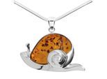 Kette mit Anhänger OSTSEE-SCHMUCK "Ostsee-Schmuck Kette mit Anhänger Schnecke" Gr. 42, silber, Halsketten, Damen, 42cm, Silber 925 (Sterlingsilber), L: 42