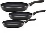 Pfannen-Set KRÜGER "Venezia", schwarz, Pfannen, Ø 20/28/28 cm, Induktion