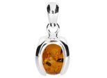 Kettenanhänger OSTSEE-SCHMUCK "Ostsee-Schmuck Anhänger Ute 10 mm Anhänger Ute 10 mm", weiß, Schmuckanhänger, Damen, 21 x 12mm, Silber 925 (Sterlingsilber), 3,2 g, Kettenanhänger