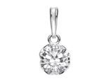 Kettenanhänger OSTSEE-SCHMUCK "Ostsee-Schmuck Anhänger Fridoline Anhänger Fridoline", weiß, Schmuckanhänger, Damen, 20 x 9mm, Silber 925 (Sterlingsilber), 1,8 g, Kettenanhänger