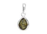 Kettenanhänger OSTSEE-SCHMUCK "Ostsee-Schmuck Anhänger Enela Anhänger Enela", weiß, Schmuckanhänger, Damen, 24 x 11mm, Silber 925 (Sterlingsilber), 1,8 g, Kettenanhänger