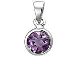 Kettenanhänger JOBO "Anhänger mit Amethyst", lila (lila, lila), Schmuckanhänger, Damen, Silber 925 (Sterlingsilber), Kettenanhänger, 925 Silber