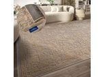 Teppich VILLEROY & BOCH "Ambroise", grau (grau,beige), B:160cm H:5,5mm L:230cm, Polyester, Teppiche, Teppich, Wohnzimmer, Schlafzimmer, Modern, Hoch-Tief Effekt, Flur