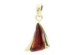 Kettenanhänger OSTSEE-SCHMUCK "Ostsee-Schmuck Anhänger Imke 25 mm Anhänger Imke 25 mm", gelb, Schmuckanhänger, Damen, 26 x 15mm, Gelbgold 333, 2 g, Kettenanhänger