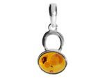 Kettenanhänger OSTSEE-SCHMUCK "Ostsee-Schmuck Anhänger Hedda Anhänger Hedda", weiß, Schmuckanhänger, Damen, 24 x 11mm, Silber 925 (Sterlingsilber), 1,6 g, Kettenanhänger