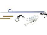 Einbauleuchte SAPHIR "Quickset Beleuchtungs-Set inkl. Trafo und Touchsensor, 60 cm breit", weiß, B:55cm H:1cm L:55cm T:1cm, Leuchten, Schrankleuchte, für Waschtischunterschränke, Spiegelschränke, 275LM, 230V, kaltweiß