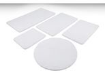 Badematte WECON HOME BASICS "Joris", weiß, H:20mm, Polyester, Badematten, Badematte, waschbar, viele Größen, Badezimmerteppich, uni