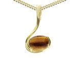 Kette mit Anhänger OSTSEE-SCHMUCK "Ostsee-Schmuck Kette mit Anhänger Theresia" Gr. 45, gold, Halsketten, Damen, 45cm, Gelbgold 333, L: 42