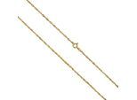 Collierkettchen VIVANCE "333 Gold Singapurkette", gelb, Halsketten, Damen, 45cm, Gold, L: 45 B: 1,2mm, glänzend, Goldkette Collier Ketten ohne Anhänger, B:1,2mm