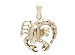 Kettenanhänger OSTSEE-SCHMUCK "Ostsee-Schmuck Anhänger Tierkreiszeichen Skorpion", gelb, Schmuckanhänger, Damen, 25 x 19mm, Gelbgold 333, 2,2 g, Kettenanhänger