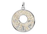 Kettenanhänger OSTSEE-SCHMUCK "Ostsee-Schmuck Anhänger Fischland-Darß-Zingst", weiß, Schmuckanhänger, Damen, 29x22mm, Silber 925 (Sterlingsilber), 3,6 g, Kettenanhänger