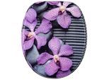 WC-Sitz SANILO "Vanda", lila (violett), B:37,7cm L:47cm, MDF - Mitteldichte Holzfaserplatte, WC-Sitze, mit Absenkautomatik