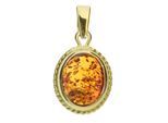 Kettenanhänger OSTSEE-SCHMUCK "Ostsee-Schmuck Anhänger Jolin Anhänger Jolin", gelb, Schmuckanhänger, Damen, 23 x 12mm, Gelbgold 333, 1,5 g, Kettenanhänger