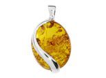 Kettenanhänger OSTSEE-SCHMUCK "Ostsee-Schmuck Anhänger Estefanja Anhänger Estefanja", weiß, Schmuckanhänger, Damen, 35 x 21mm, Silber 925 (Sterlingsilber), 4,7 g, Kettenanhänger