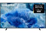 SAMSUNG QLED-Fernseher "GQ85Q8FAAU QLED-Fernseher", Energieeffizienz: E (A-G), schwarz, 85 ″, Fernseher, Quantum HDR+, Knox Security, Art Store, 3D Sound, Gaming Hub, AI TV, Topseller