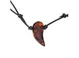 Kette mit Anhänger OSTSEE-SCHMUCK "Ostsee-Schmuck Kette mit Anhänger Alex Kette mit Anhänger Alex", braun, Halsketten, Damen, variabel, Bernstein, L: 38 45 50 60 70