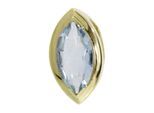 Kettenanhänger OSTSEE-SCHMUCK "Ostsee-Schmuck Anhänger Gleiter-Ramona Anhänger Gleiter-Ramona", gelb, Schmuckanhänger, Damen, 21 x 12mm, Gelbgold 333, 3,8 g, Kettenanhänger