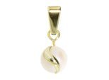 Kettenanhänger OSTSEE-SCHMUCK "Ostsee-Schmuck Anhänger Ina Anhänger Ina", gelb, Schmuckanhänger, Damen, 14 x 8mm, Gelbgold 333, 1 g, Kettenanhänger
