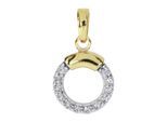 Kettenanhänger OSTSEE-SCHMUCK "Ostsee-Schmuck Anhänger Meva Anhänger Meva", gelb, Schmuckanhänger, Damen, 18 x 10mm, Gelbgold 333, 1,1 g, Kettenanhänger