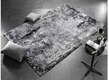 Teppich OCI DIE TEPPICHMARKE "JUWEL LIRAY", grau, B:80cm H:20mm L:150cm, Polyester, Polypropylen, Teppiche, Teppich, Kurzflor, Wohnzimmer, Marmor Optik, Hoch Tief Effekt