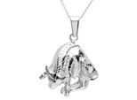 Kette mit Anhänger OSTSEE-SCHMUCK "Ostsee-Schmuck Kette mit Anhänger Tierkreiszeichen Stier" Gr. 45, silber, Halsketten, Damen, 45cm, Silber 925 (Sterlingsilber), L: 42