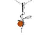 Kette mit Anhänger OSTSEE-SCHMUCK "Ostsee-Schmuck Kette mit Anhänger Elfe Kette mit Anhänger Elfe" Gr. 50, silber, Halsketten, Damen, 50cm, Silber 925 (Sterlingsilber), L: 42