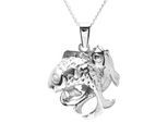 Kette mit Anhänger OSTSEE-SCHMUCK "Ostsee-Schmuck Kette mit Anhänger Tierkreiszeichen Fische" Gr. 45, silber, Halsketten, Damen, 45cm, Silber 925 (Sterlingsilber), L: 42