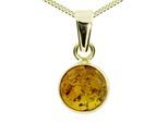 Kette mit Anhänger OSTSEE-SCHMUCK "Ostsee-Schmuck Kette mit Anhänger Classic 8 mm" Gr. 45, gold, Halsketten, Damen, 45cm, Gelbgold 333, L: 42