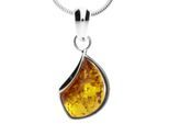 Kette mit Anhänger OSTSEE-SCHMUCK "Ostsee-Schmuck Kette mit Anhänger Jula 23 mm" Gr. 40, silber, Halsketten, Damen, 40cm, Silber 925 (Sterlingsilber), L: 40