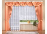 Gardine STICKEREIEN PLAUEN "Bianca" Gr. 10, weiß, B:450cm H:245cm, Polyester, Gardinen, Gardine, veredelt mit echter Plauener Spitze Stickerei