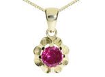 Kette mit Anhänger OSTSEE-SCHMUCK "Ostsee-Schmuck Kette mit Anhänger Pia 6 mm" Gr. 42, gold, Halsketten, Damen, 42cm, Gelbgold 333, L: 42