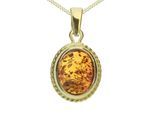 Kette mit Anhänger OSTSEE-SCHMUCK "Ostsee-Schmuck Kette mit Anhänger Jolin Kette mit Anhänger Jolin" Gr. 42, gold, Halsketten, Damen, 42cm, Gelbgold 333, L: 42