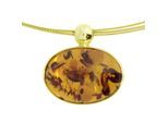 Kette mit Anhänger OSTSEE-SCHMUCK "Ostsee-Schmuck Halsreif mit Anhänger Gleiter-Classic 18x13 mm" Gr. 45, gold, Halsketten, Damen, 45cm, Gelbgold 333, L: 42