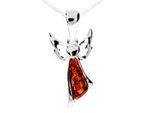 Kette mit Anhänger OSTSEE-SCHMUCK "Ostsee-Schmuck Kette mit Anhänger kleiner Engel" Gr. 45, silber, Halsketten, Damen, 45cm, Silber 925 (Sterlingsilber), L: 40