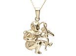 Kette mit Anhänger OSTSEE-SCHMUCK "Ostsee-Schmuck Kette mit Anhänger Tierkreiszeichen Schütze" Gr. 42, gold, Halsketten, Damen, 42cm, Gelbgold 333, L: 42