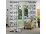 Vorhang WIRTH "Berlare" Gr. 4, grau (dunkelgrau), B:132cm H:245cm, Jacquard, Baumwolle, Polyester, Gardinen