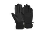 Skihandschuhe REUSCH "Fergus GORE-TEX", Damen, Gr. 7, schwarz, 88% Polyester, 11% Lederimitat, 1% Elasthan, unifarben, Handschuhe, mit wasserdichter und atmungsaktiver Funktion