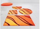 Badematte GRUND "Belize, Badvorleger, Badezimmer Teppich, sehr weich" Gr. 2, orange (terra), H:20mm, Polyacryl, Badematten, Badematte, weiche Haptik, auch als 3 teiliges Set erhältlich, Made in Europe