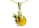 Kette mit Anhänger OSTSEE-SCHMUCK "Ostsee-Schmuck Kette mit Anhänger Marienkäfer" Gr. 40, gold, Halsketten, Damen, 40cm, Silber 925 (Sterlingsilber), L: 40