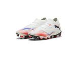 Fußballschuh PUMA "FUTURE 8 MATCH FG/AG Fußballschuhe Damen", Damen, Gr. 37, schwarz-weiß (weiß schwarz glowing rot), Obermaterial: Textil, Synthetik; Futter: Textil, Synthetik; Innensohle: Textil; Laufsohle: Synthetik, Schuhe Fußballschuh