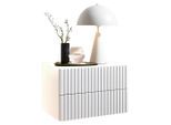Boxxx Nachtschrank, Weiß, Holzwerkstoff, 2 Schublade(n) Schubladen, 42x28x30 cm, hängend, Schlafzimmer, Nachttische