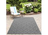 Outdoorteppich AYYILDIZ TEPPICHE "PATARA 4951", grau, B:120cm H:8mm L:170cm, Polypropylen, Teppiche, Outdoorteppich, Läufer / Pflegeleicht / Strapazierfähig / In- und Outdoor geeignet