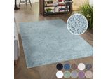 Hochflor-Teppich CARPET CITY "City Shaggy", blau (türkis), B:60cm H:30mm L:110cm, Polypropylen, Teppiche, Hochflor-Teppich, Auch als Läufer, Langflor, Uni, Shaggy, flauschig-weich